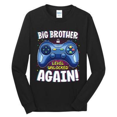 Big Brother Level Unlocked Again Big Brother Again Tall Long Sleeve T-Shirt