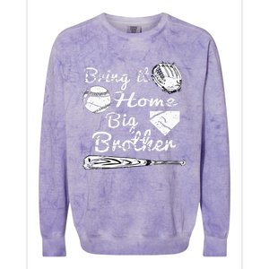 Big Brother Little Brother Baseball Bring It Home Colorblast Crewneck Sweatshirt