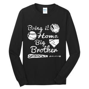 Big Brother Little Brother Baseball Bring It Home Tall Long Sleeve T-Shirt