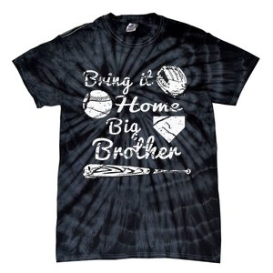 Big Brother Little Brother Baseball Bring It Home Tie-Dye T-Shirt