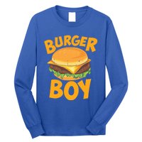 Burger Boy Loves Cheeseburger And Hamburger Gift Long Sleeve Shirt