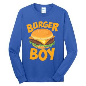 Burger Boy Loves Cheeseburger And Hamburger Gift Tall Long Sleeve T-Shirt