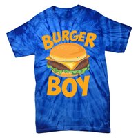 Burger Boy Loves Cheeseburger And Hamburger Gift Tie-Dye T-Shirt