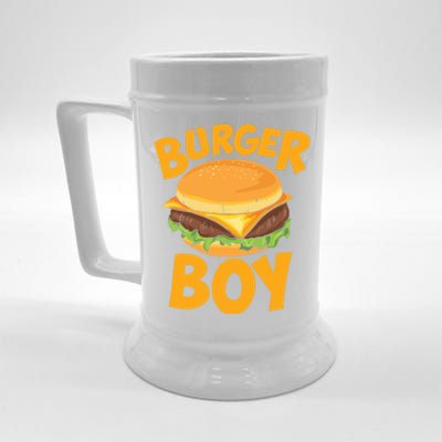 Burger Boy Loves Cheeseburger And Hamburger Gift Beer Stein