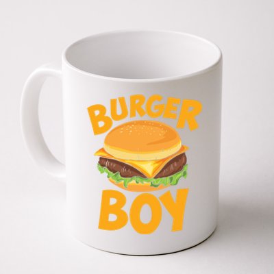 Burger Boy Loves Cheeseburger And Hamburger Gift Coffee Mug