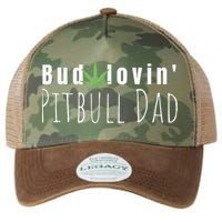 Best Bud Lovin Pitbull Dad Ever Funny Pitbull Owner Gift Legacy Tie Dye Trucker Hat