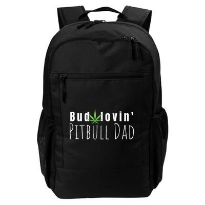 Best Bud Lovin Pitbull Dad Ever Funny Pitbull Owner Gift Backpack