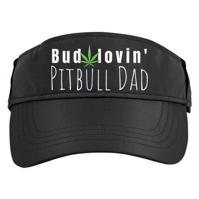 Best Bud Lovin Pitbull Dad Ever Funny Pitbull Owner Gift Adult Drive Performance Visor
