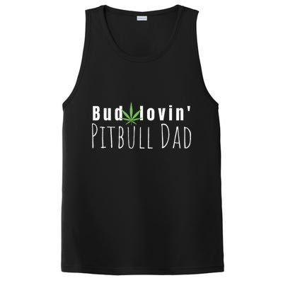 Best Bud Lovin Pitbull Dad Ever Funny Pitbull Owner Gift PosiCharge Competitor Tank