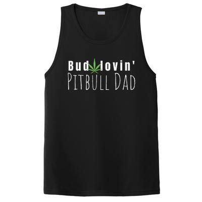 Best Bud Lovin Pitbull Dad Ever Funny Pitbull Owner Gift PosiCharge Competitor Tank