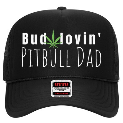 Best Bud Lovin Pitbull Dad Ever Funny Pitbull Owner Gift Trucker Hat