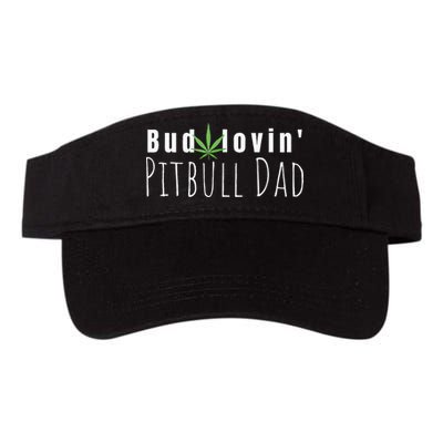 Best Bud Lovin Pitbull Dad Ever Funny Pitbull Owner Gift Visor