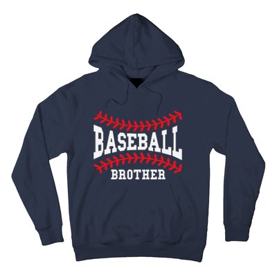 Baseball Brother Laces Little League Big Bro Matching Family Hoodie