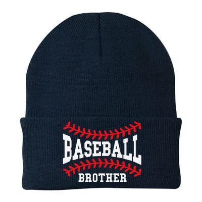 Baseball Brother Laces Little League Big Bro Matching Family Knit Cap Winter Beanie