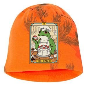 Baker Baking Lover Frog Making Cake The Baker Tarot Card Kati - Camo Knit Beanie