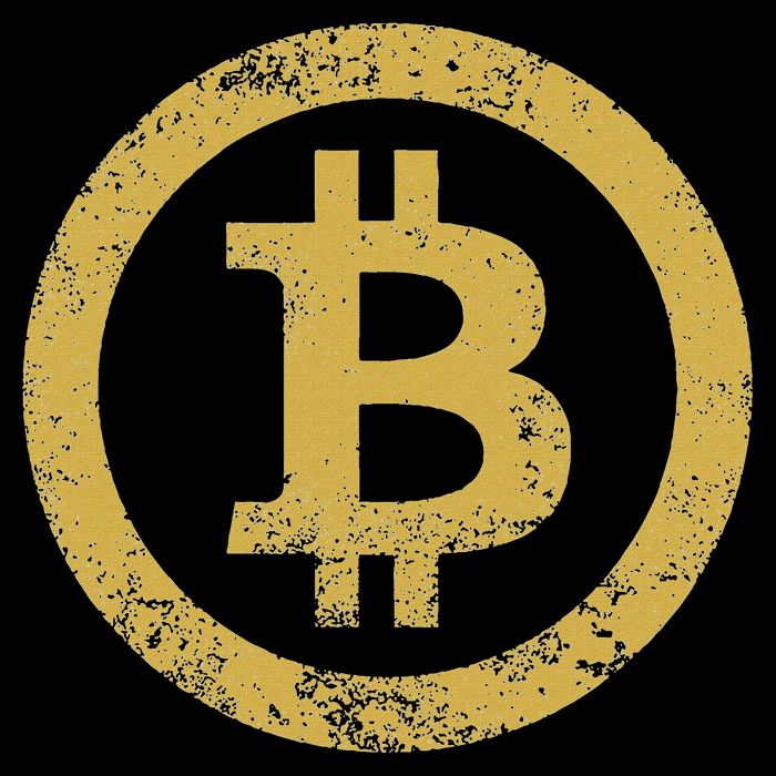 Bitcoin Btc Logo Retro Vintage Distressed Hoodie