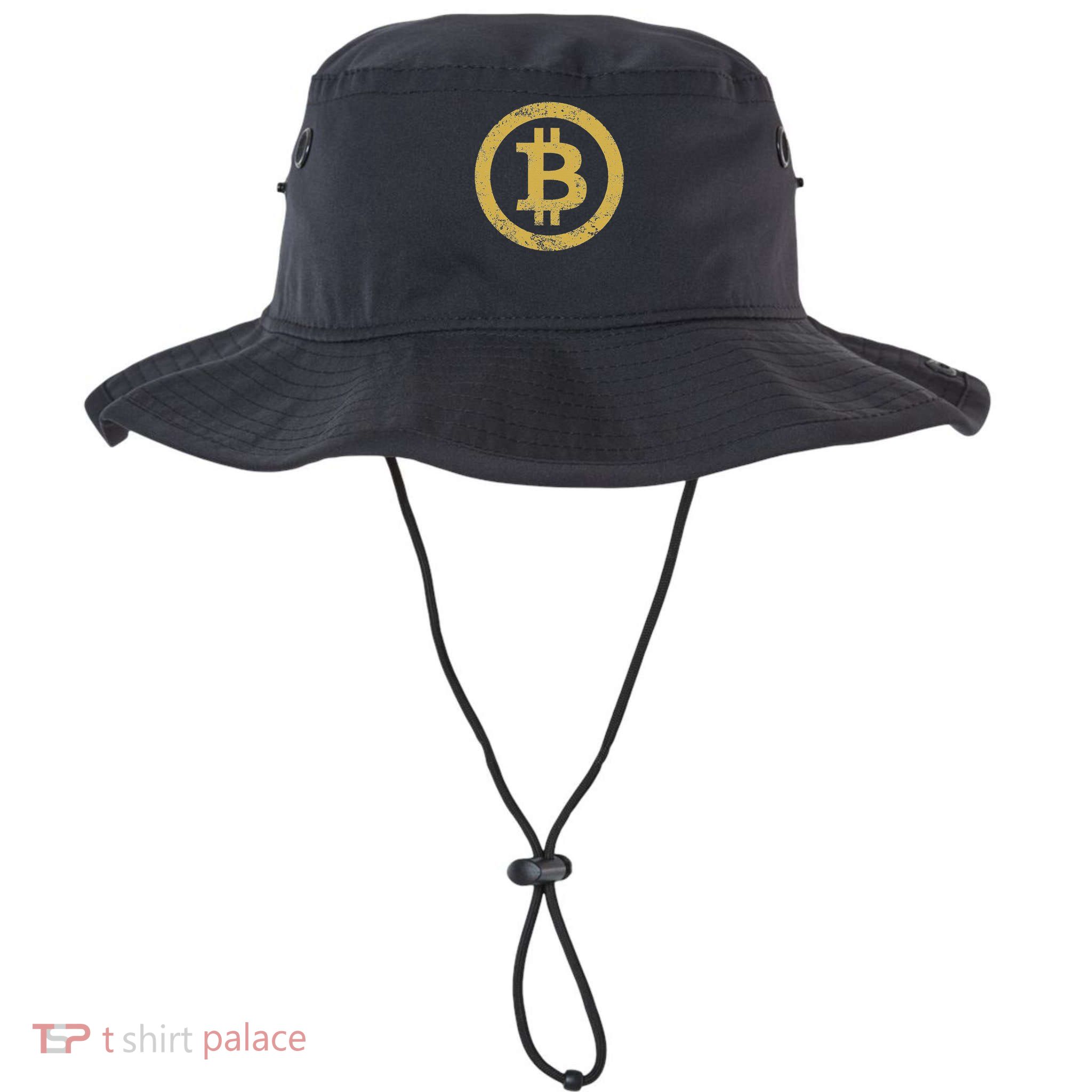Bitcoin Btc Logo Retro Vintage Distressed Bucket Hat