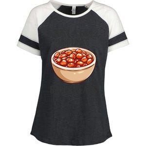 Baked Beans Lovers Gift Just A Who Loves Baked Beans Gift Enza Ladies Jersey Colorblock Tee