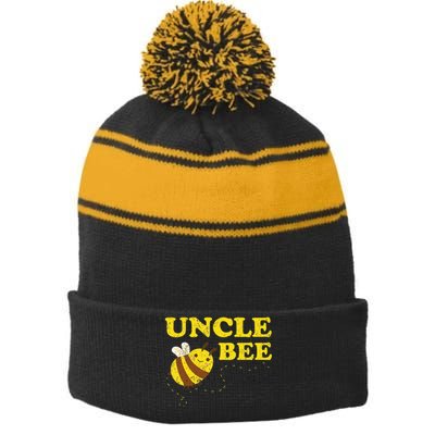 Beekeeping Bee Lovers Honey Bees Bee Smoker Uncle Bee Stripe Pom Pom Beanie