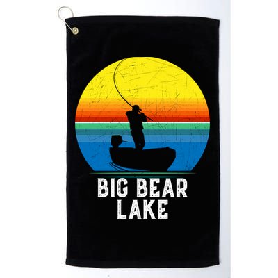 Big Bear Lake Gift For Fishing Trips Travel Family Gift Golf Towel