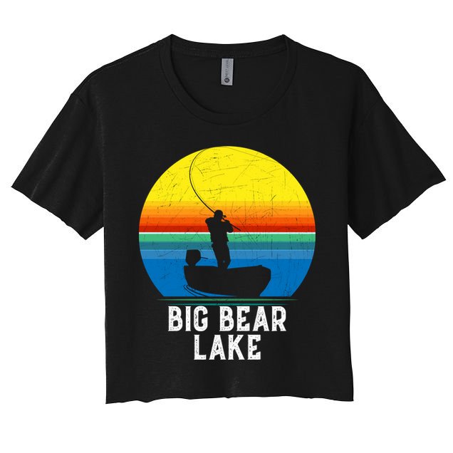 Big Bear Lake Gift For Fishing Trips Travel Family Gift Crop Top