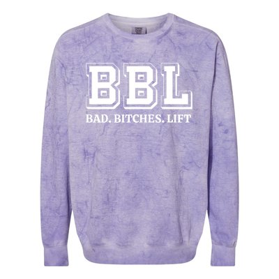 Bad Bitches Lift Colorblast Crewneck Sweatshirt