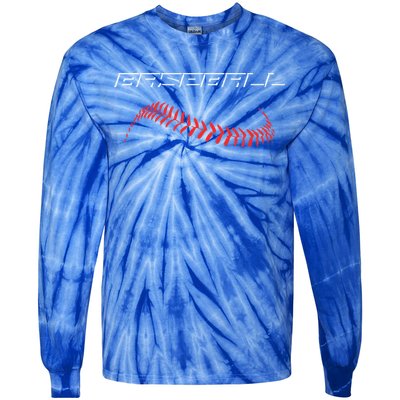 Baseball Baseball Laces / Fan Stylish Baseball Gift Tie-Dye Long Sleeve Shirt