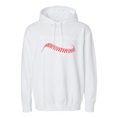 Baseball Baseball Laces / Fan Stylish Baseball Gift Garment-Dyed Fleece Hoodie