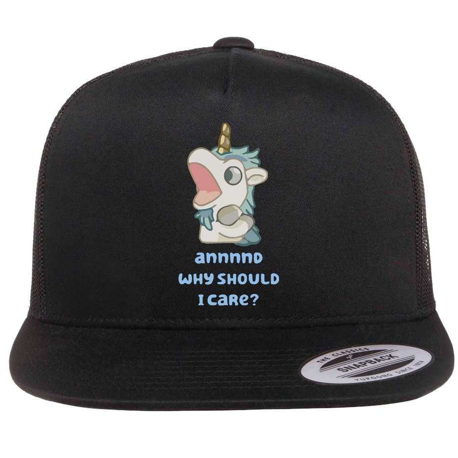 B.luey Flat Bill Trucker Hat