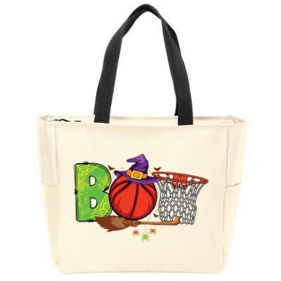 Boo Basketball Lovers Scary Funny Halloween Costume Boy Zip Tote Bag