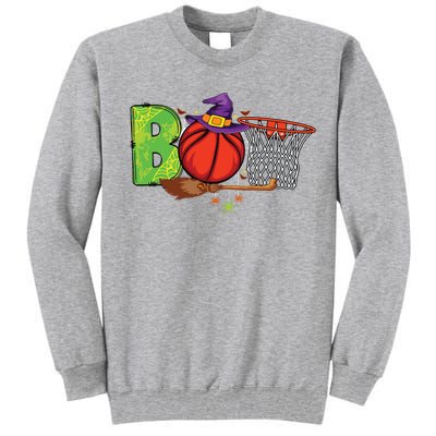 Boo Basketball Lovers Scary Funny Halloween Costume Boy Tall Sweatshirt