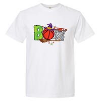 Boo Basketball Lovers Scary Funny Halloween Costume Boy Garment-Dyed Heavyweight T-Shirt