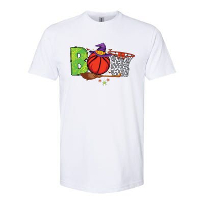 Boo Basketball Lovers Scary Funny Halloween Costume Boy Softstyle CVC T-Shirt