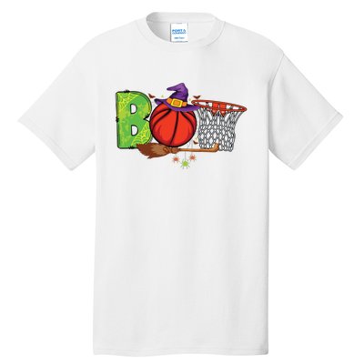 Boo Basketball Lovers Scary Funny Halloween Costume Boy Tall T-Shirt