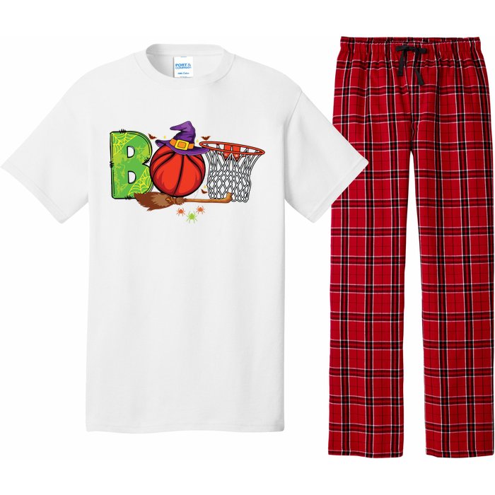 Boo Basketball Lovers Scary Funny Halloween Costume Boy Pajama Set