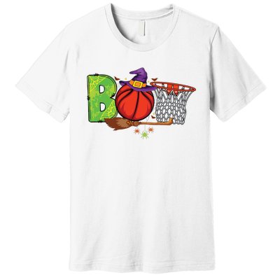 Boo Basketball Lovers Scary Funny Halloween Costume Boy Premium T-Shirt