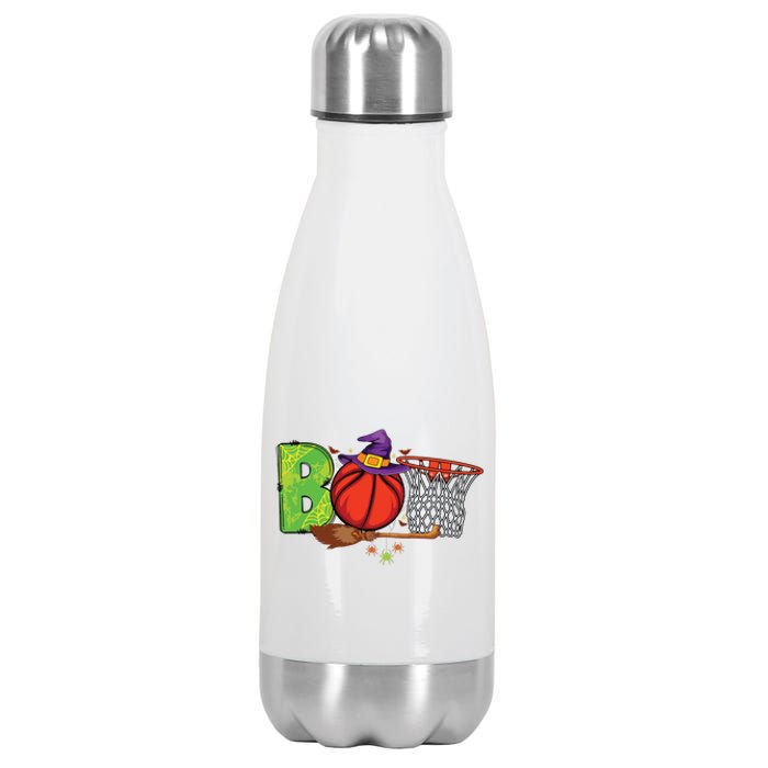 Boo Basketball Lovers Scary Funny Halloween Costume Boy Stainless Steel Insulated Water Bottle