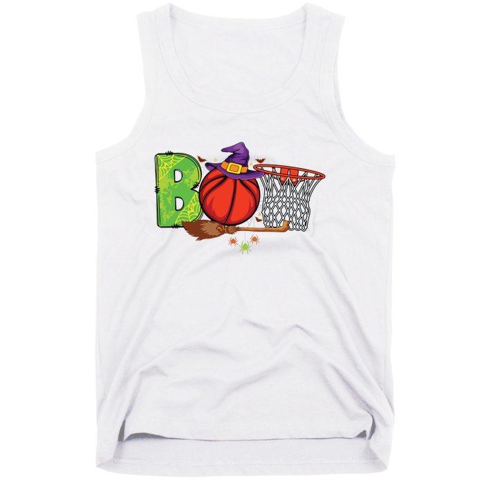 Boo Basketball Lovers Scary Funny Halloween Costume Boy Tank Top