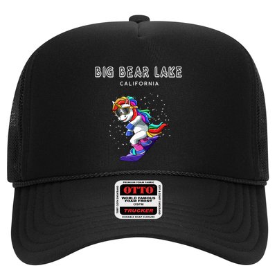 Big Bear Lake California Snowboard And Ski Unicorn Cool Gift Trucker Hat