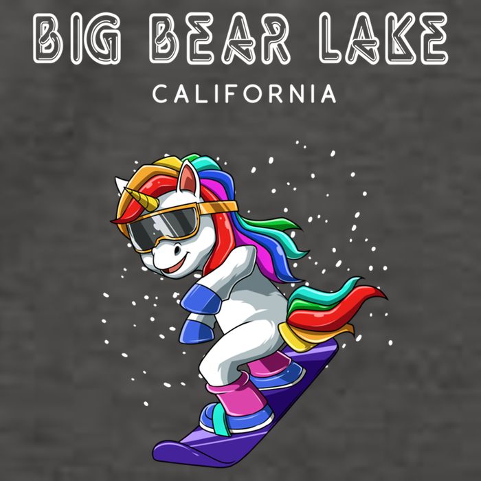 Big Bear Lake California Snowboard And Ski Unicorn Cool Gift Vector Backpack