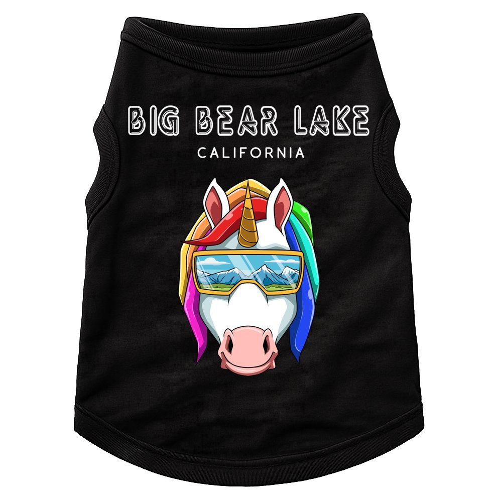 Big Bear Lake California Usa Ski And Snowboard Unicorn Great Gift Doggie Tank