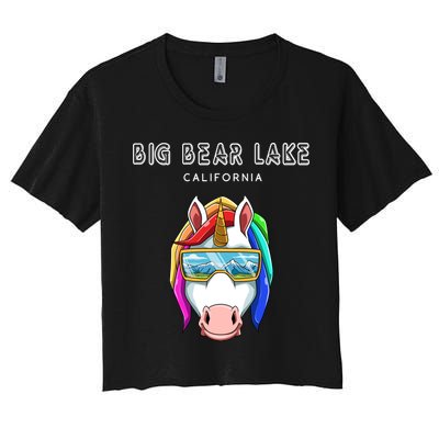Big Bear Lake California Usa Ski And Snowboard Unicorn Great Gift Crop Top