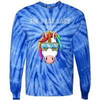 Big Bear Lake California Usa Ski And Snowboard Unicorn Great Gift Tie-Dye Long Sleeve Shirt