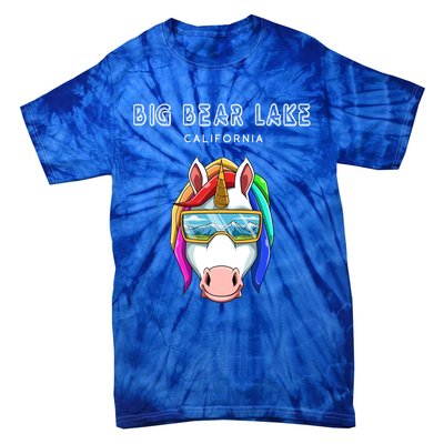 Big Bear Lake California Usa Ski And Snowboard Unicorn Great Gift Tie-Dye T-Shirt