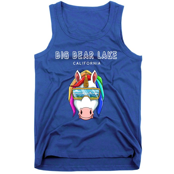 Big Bear Lake California Usa Ski And Snowboard Unicorn Great Gift Tank Top