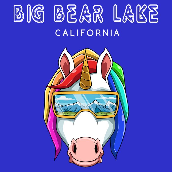 Big Bear Lake California Usa Ski And Snowboard Unicorn Great Gift Tank Top