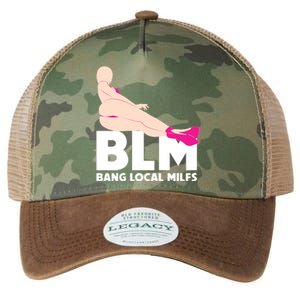 BLM Bang Local Milfs Funny Sexy Milf Quote Legacy Tie Dye Trucker Hat