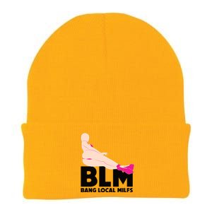 BLM Bang Local Milfs Funny Sexy Milf Quote Knit Cap Winter Beanie