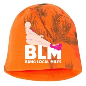 BLM Bang Local Milfs Funny Sexy Milf Quote Kati - Camo Knit Beanie