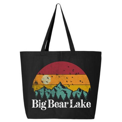 Big Bear Lake California 70S 80S Retro Vintage Mountain Ski Gift 25L Jumbo Tote